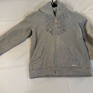 Carter's Gray Hoodie with Heart Accents